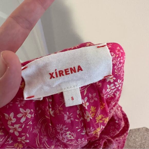 Xirena Pink Floral Cotton Silk Maxi Dress Small - Picture 12 of 12